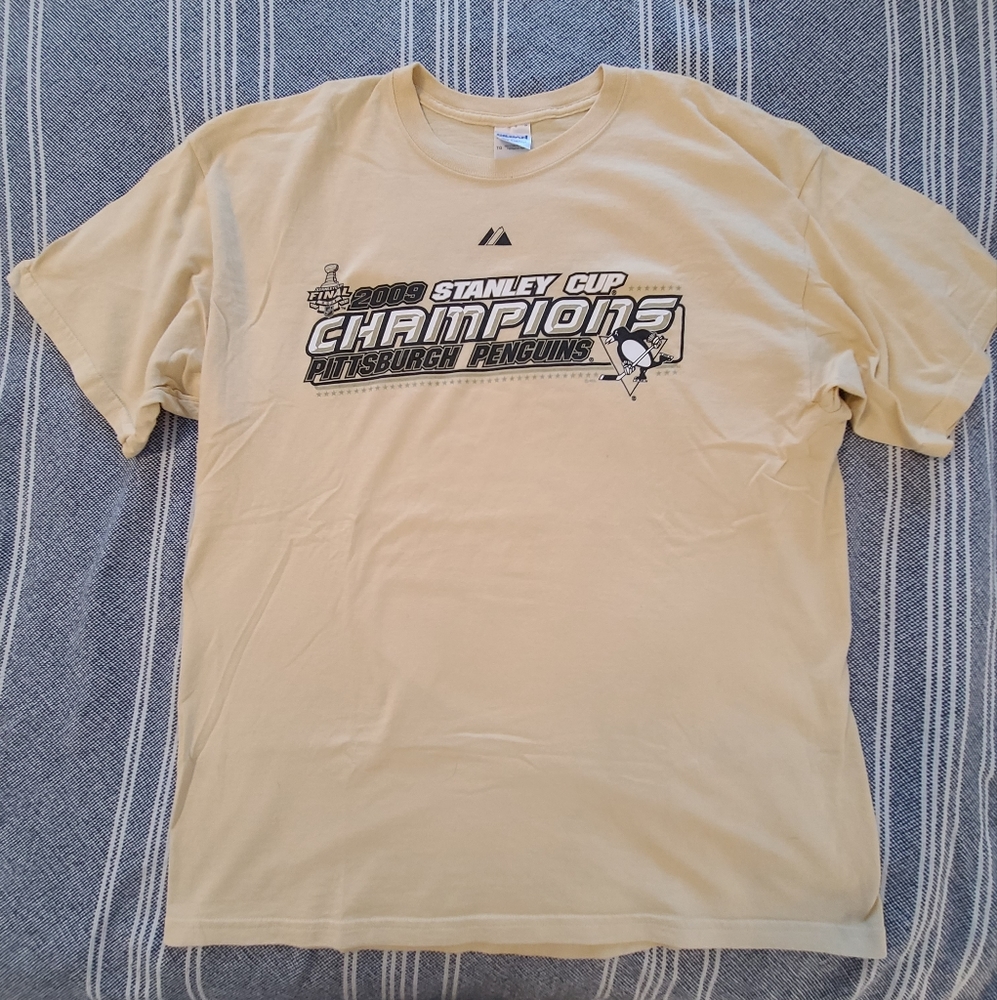 Gildan Pittsburgh penguins 2009 championship shirt xl
